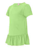 LAT - Girls' Ruffle Fine Jersey Tee - 2627