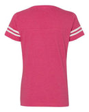 LAT - Women's Football V-Neck Fine Jersey Tee - 3537