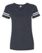 LAT - Women's Football V-Neck Fine Jersey Tee - 3537