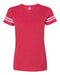 LAT - Women's Football V-Neck Fine Jersey Tee - 3537