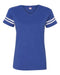 LAT - Women's Football V-Neck Fine Jersey Tee - 3537