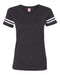 LAT - Women's Football V-Neck Fine Jersey Tee - 3537