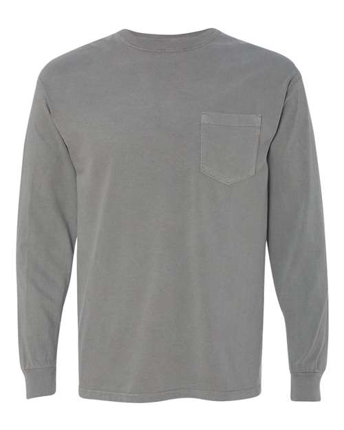 Comfort Colors - Garment-Dyed Heavyweight Long Sleeve Pocket T-Shirt - 4410 (More Color)