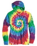 Dyenomite - Tie-Dyed Hooded Pullover T-Shirt - 430VR