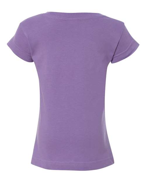 Rabbit Skins - Toddler Girls Fine Jersey Tee - 3316