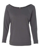 Next Level - Women's Terry Raw Edge Three-Quarter Sleeve Raglan - 6951