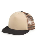 Mega Cap - Foam Front Flat Bill Trucker Cap - 6875