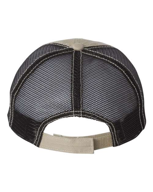 Mega Cap - Washed Twill Trucker Cap - 6894