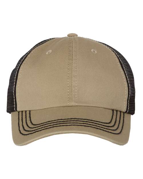 Mega Cap - Washed Twill Trucker Cap - 6894