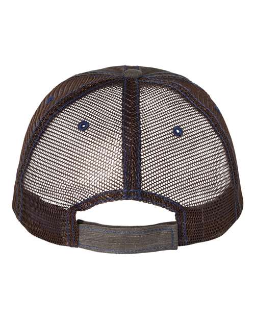 Mega Cap - Herringbone Trucker Cap - 6990