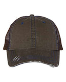 Mega Cap - Herringbone Trucker Cap - 6990