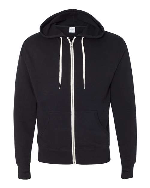 Independent Trading Co. - Unisex Heathered French Terry Full-Zip Hooded Sweatshirt - PRM90HTZ