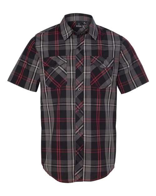 Burnside - Short Sleeve Plaid Shirt - 9202