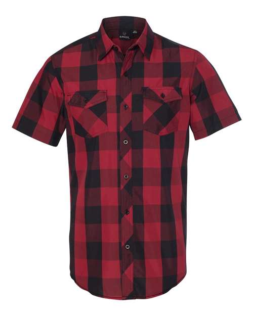 Burnside - Buffalo Plaid Short Sleeve Shirt - 9203