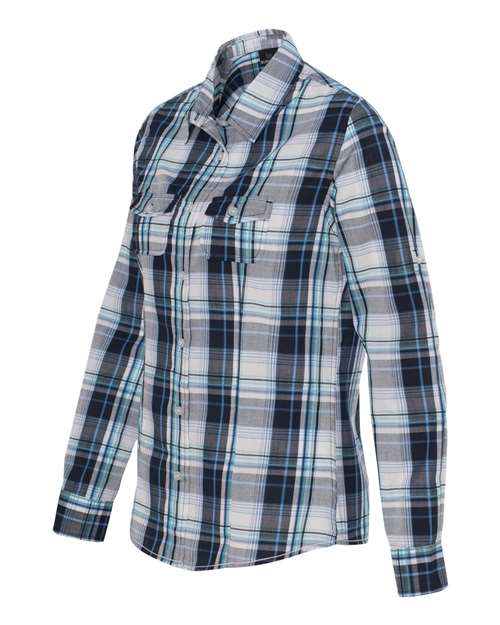 Burnside - Women's Long Sleeve Plaid Shirt - 5222