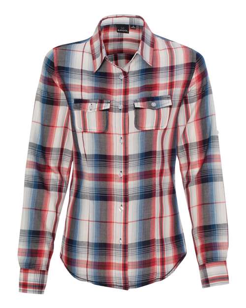 Burnside - Women's Long Sleeve Plaid Shirt - 5222