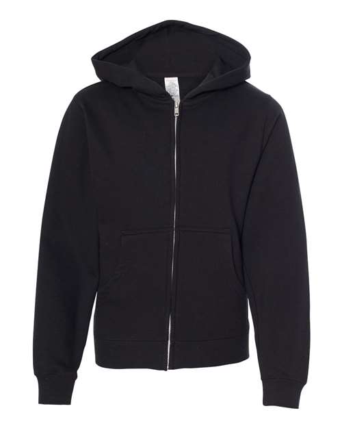 Independent Trading Co. - Youth Midweight Full-Zip Hooded Sweatshirt - SS4001YZ