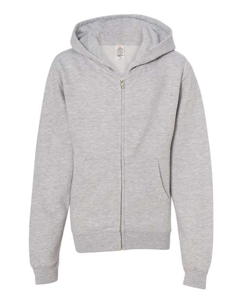 Independent Trading Co. - Youth Midweight Full-Zip Hooded Sweatshirt - SS4001YZ