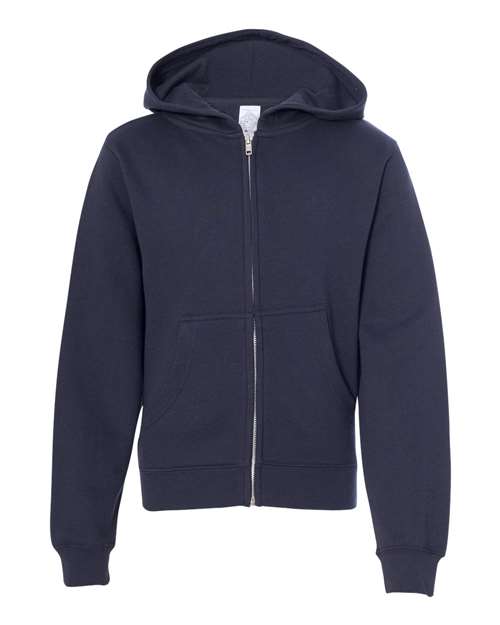 Independent Trading Co. - Youth Midweight Full-Zip Hooded Sweatshirt - SS4001YZ