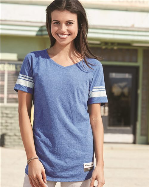 Champion - Women's Originals Triblend Varsity Tee - AO350