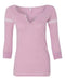 MV Sport - Women's Hailey Henley Three-Quarter Sleeve Shirt - W1454