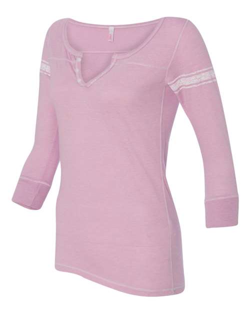 MV Sport - Women's Hailey Henley Three-Quarter Sleeve Shirt - W1454