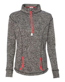 J. America - Women's Cosmic Fleece Quarter-Zip Pullover - 8617