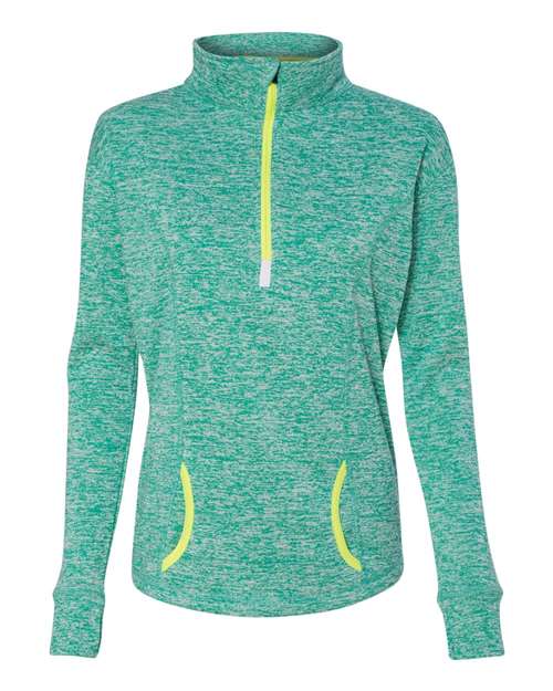 J. America - Women's Cosmic Fleece Quarter-Zip Pullover - 8617