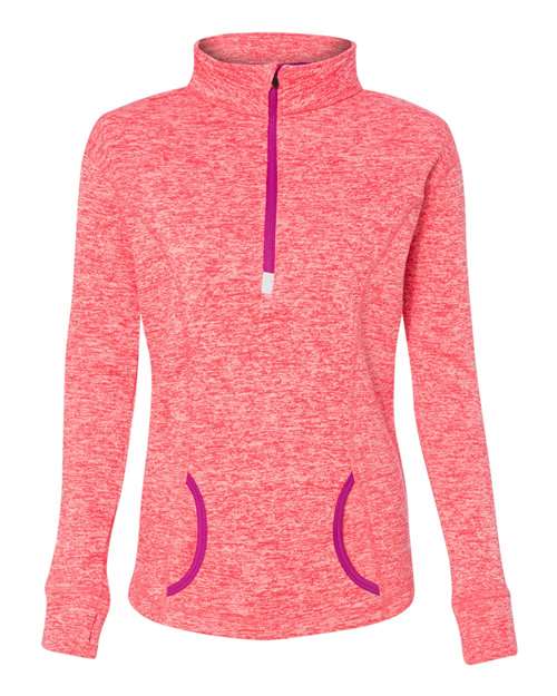 J. America - Women's Cosmic Fleece Quarter-Zip Pullover - 8617