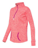 J. America - Women's Cosmic Fleece Quarter-Zip Pullover - 8617