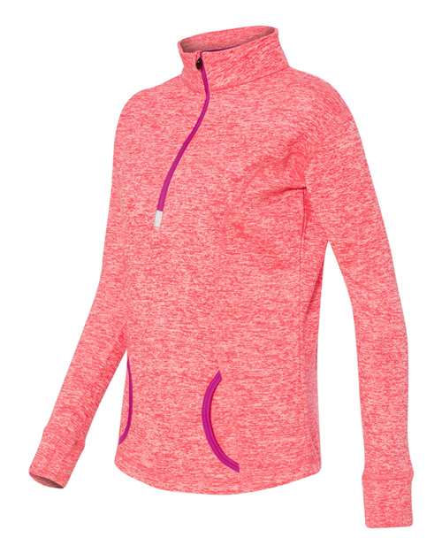 J. America - Women's Cosmic Fleece Quarter-Zip Pullover - 8617