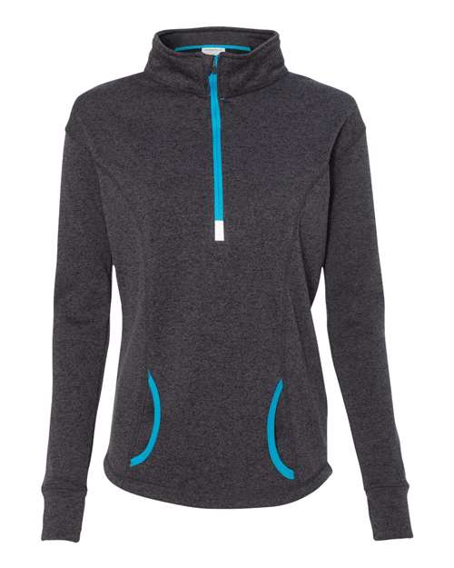 J. America - Women's Cosmic Fleece Quarter-Zip Pullover - 8617