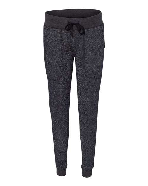 J. America - Women's Glitter French Terry Fleece Joggers - 8943