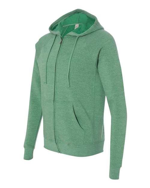 Independent Trading Co. - Unisex Special Blend Raglan Full-Zip Hooded Sweatshirt - PRM33SBZ