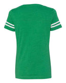 LAT - Women's Football V-Neck Fine Jersey Tee - 3537