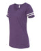 LAT - Women's Football V-Neck Fine Jersey Tee - 3537