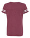 LAT - Women's Football V-Neck Fine Jersey Tee - 3537