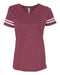 LAT - Women's Football V-Neck Fine Jersey Tee - 3537