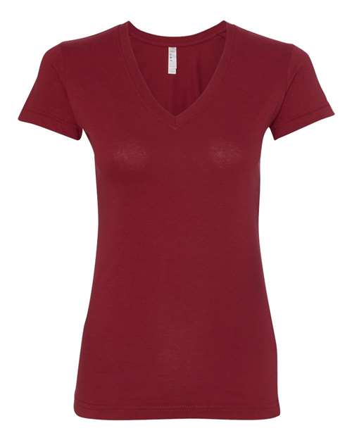 LAT - Women's V-Neck Premium Jersey Tee - 3587