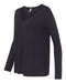 BELLA + CANVAS - Women's Flowy Long Sleeve V-Neck Tee - 8855