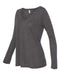 BELLA + CANVAS - Women's Flowy Long Sleeve V-Neck Tee - 8855