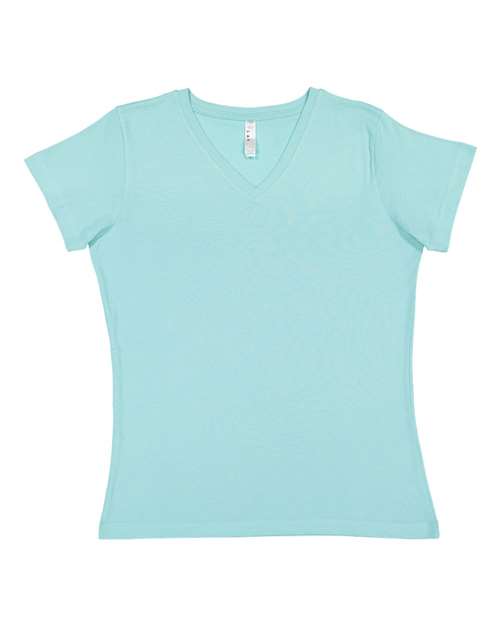 LAT - Women's V-Neck Premium Jersey Tee - 3587