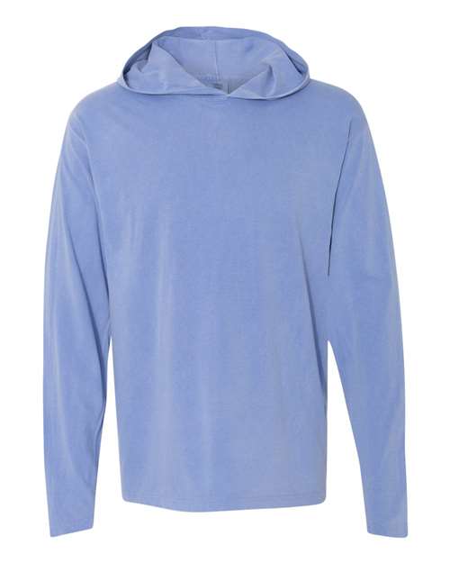 Comfort Colors - Garment-Dyed Heavyweight Hooded Long Sleeve T-Shirt - 4900