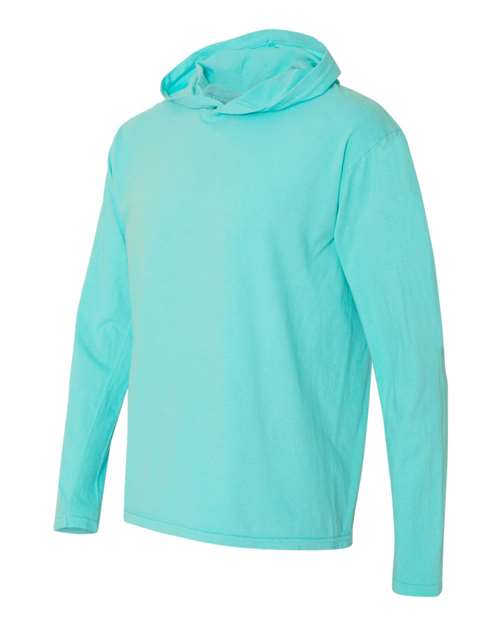 Comfort Colors - Garment-Dyed Heavyweight Hooded Long Sleeve T-Shirt - 4900