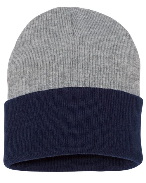 Sportsman - Colorblocked 12" Cuffed Beanie - SP12T