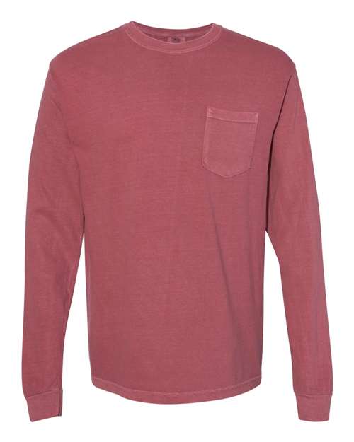 Comfort Colors - Garment-Dyed Heavyweight Long Sleeve Pocket T-Shirt - 4410