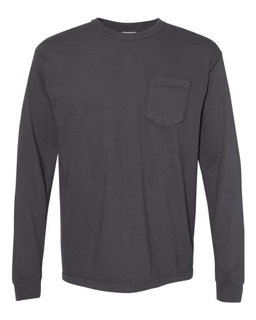 Comfort Colors - Garment-Dyed Heavyweight Long Sleeve Pocket T-Shirt - 4410