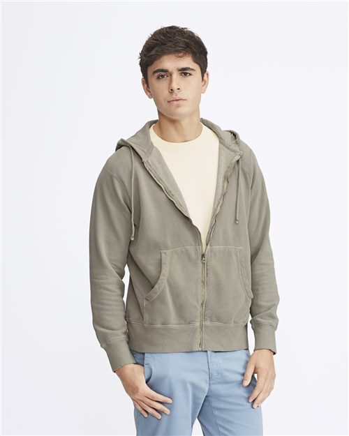 Comfort Colors - Garment-Dyed Hooded Full-Zip Sweatshirt - 1568