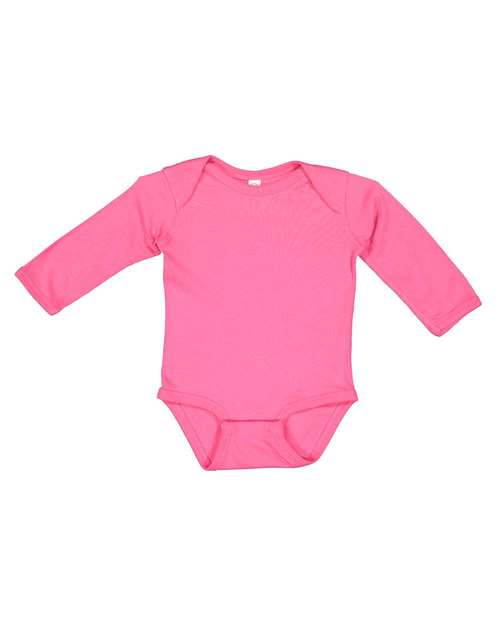 Rabbit Skins - Infant Long Sleeve Baby Rib Bodysuit - 4411