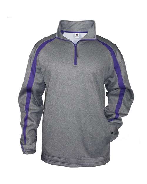 Badger - Pro Heather Fusion Performance Fleece Quarter-Zip Pullover - 1481